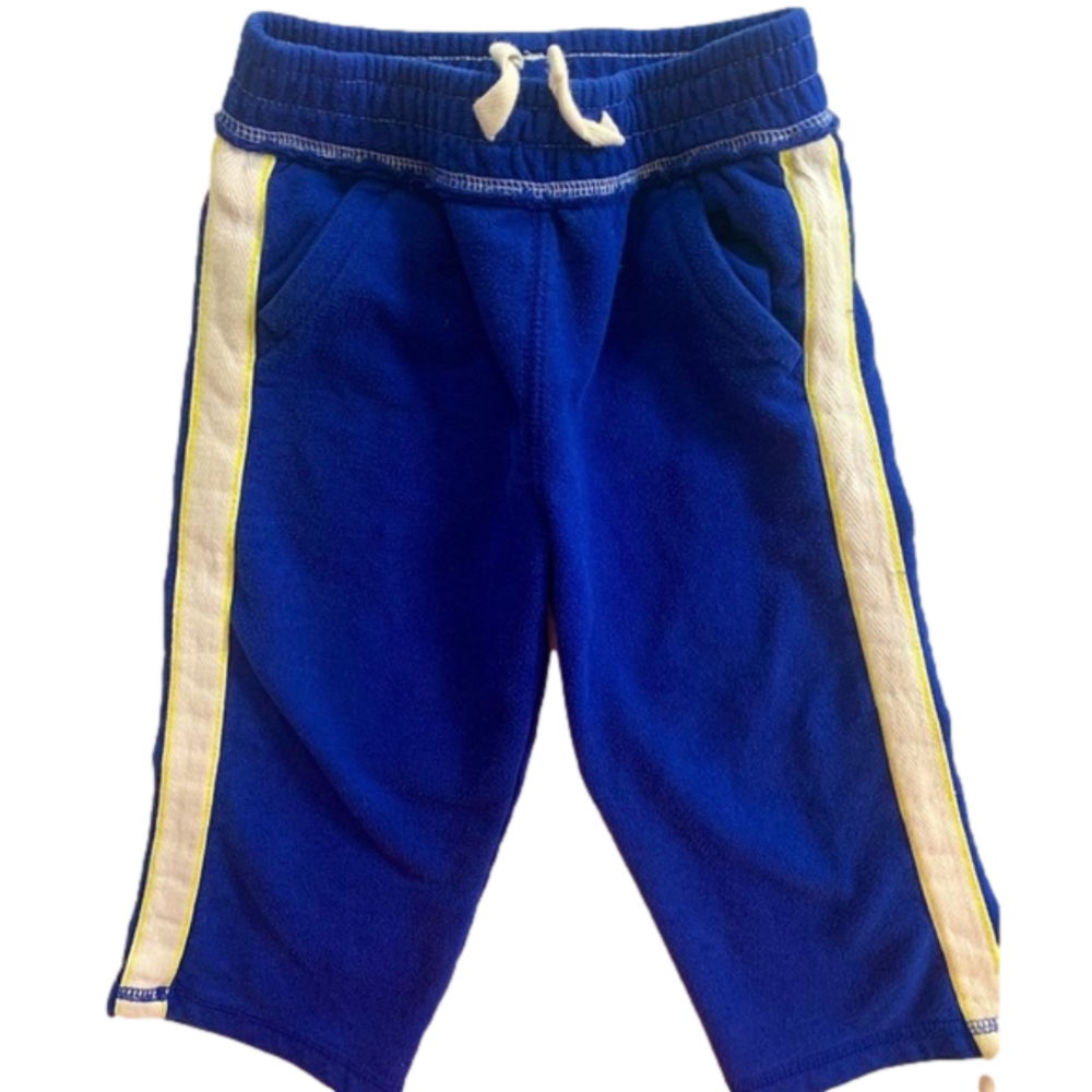 Cherokee Blue White Jogger Sweat Pants with Drawstring and Pockets Toddler Sz 2T